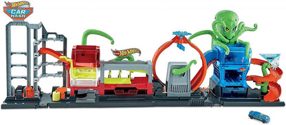 Set de joaca Hot Wheels - Color Reveal, Ultimate Octo Car Wash