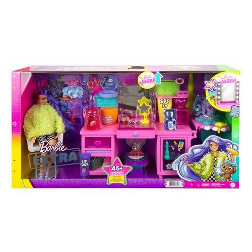 Set de joaca Barbie Extra Style - Masuta de machiaj si accesorii