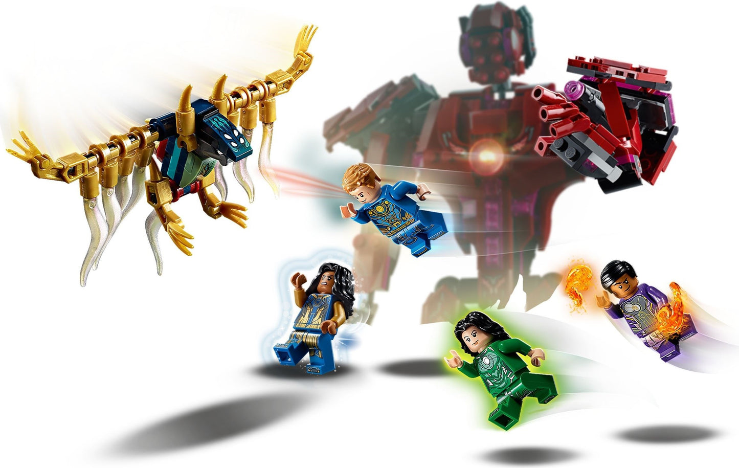 LEGO Super Heroes – Eternii in umbra lui Arishem 76155, 493 piese