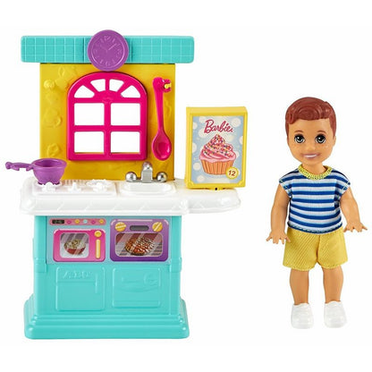 Set de joaca Barbie Babysitters - Bucatarie cu Papusa