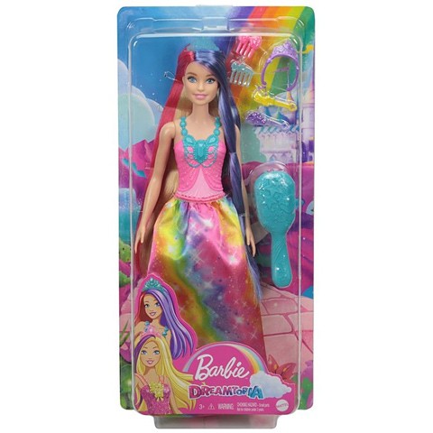 Papusa Barbie Dreamtopia-Printesa cu Parul Lung si Accesorii