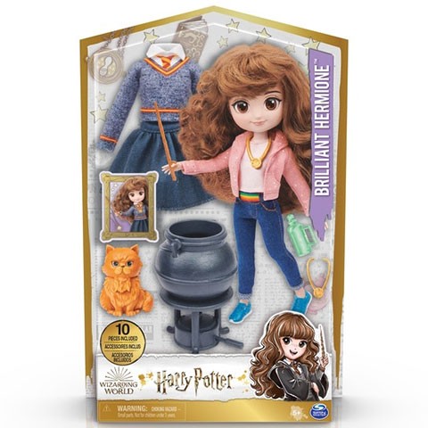 Figurina Harry Potter Deluxe Brilliant Hermione, 20 cm, 10 piese