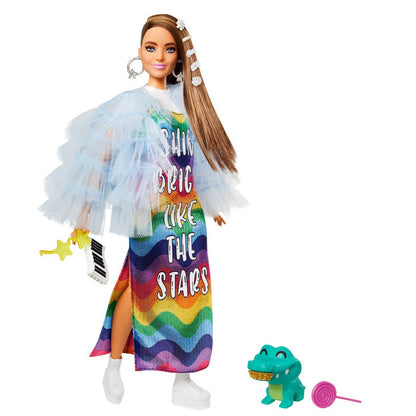 Papusa Barbie Extra Style - Palton Chic