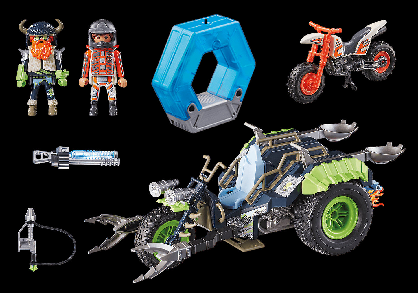 Playmobil Top Agents - Tricicleta pentru gheata si rebelii arctici