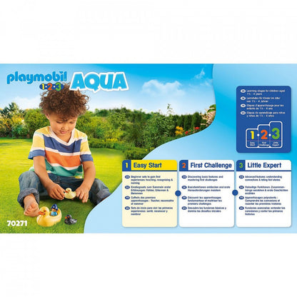 Playmobil 1.2.3 Familie De Ratuste Pe Apa