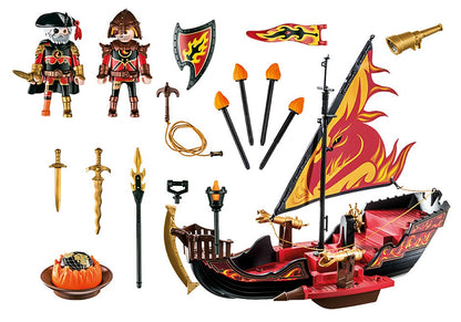 Set de joaca Playmobil Banditi Burnham Si Nava De Foc