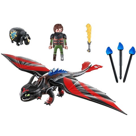 Set Playmobil Dragons - Cursa dragonilor: Hiccup si Toothless