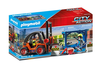 Set de joaca Playmobil Stivuitor De Marfa