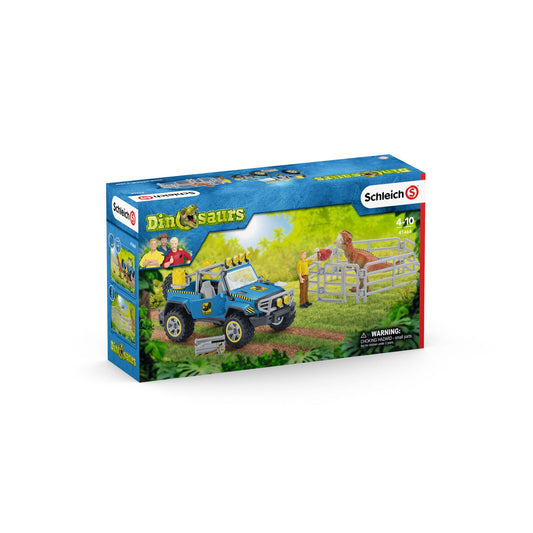Masina Schleich Autovehicul de teren cu avanpost de dinozauri