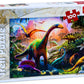 Puzzle 100 piese - Dinozauri