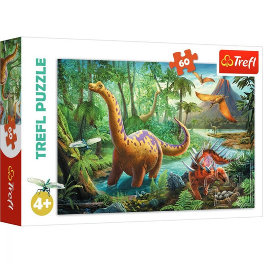 Puzzle 60 piese - Dinozaurii