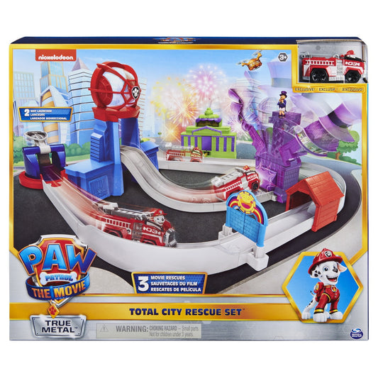 Set Masinuta Paw Patrol Movie True Metal City Rescue