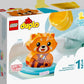 LEGO Duplo Distractie la baie: Panda rosu plutitor
