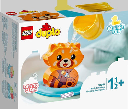 LEGO Duplo Distractie la baie: Panda rosu plutitor