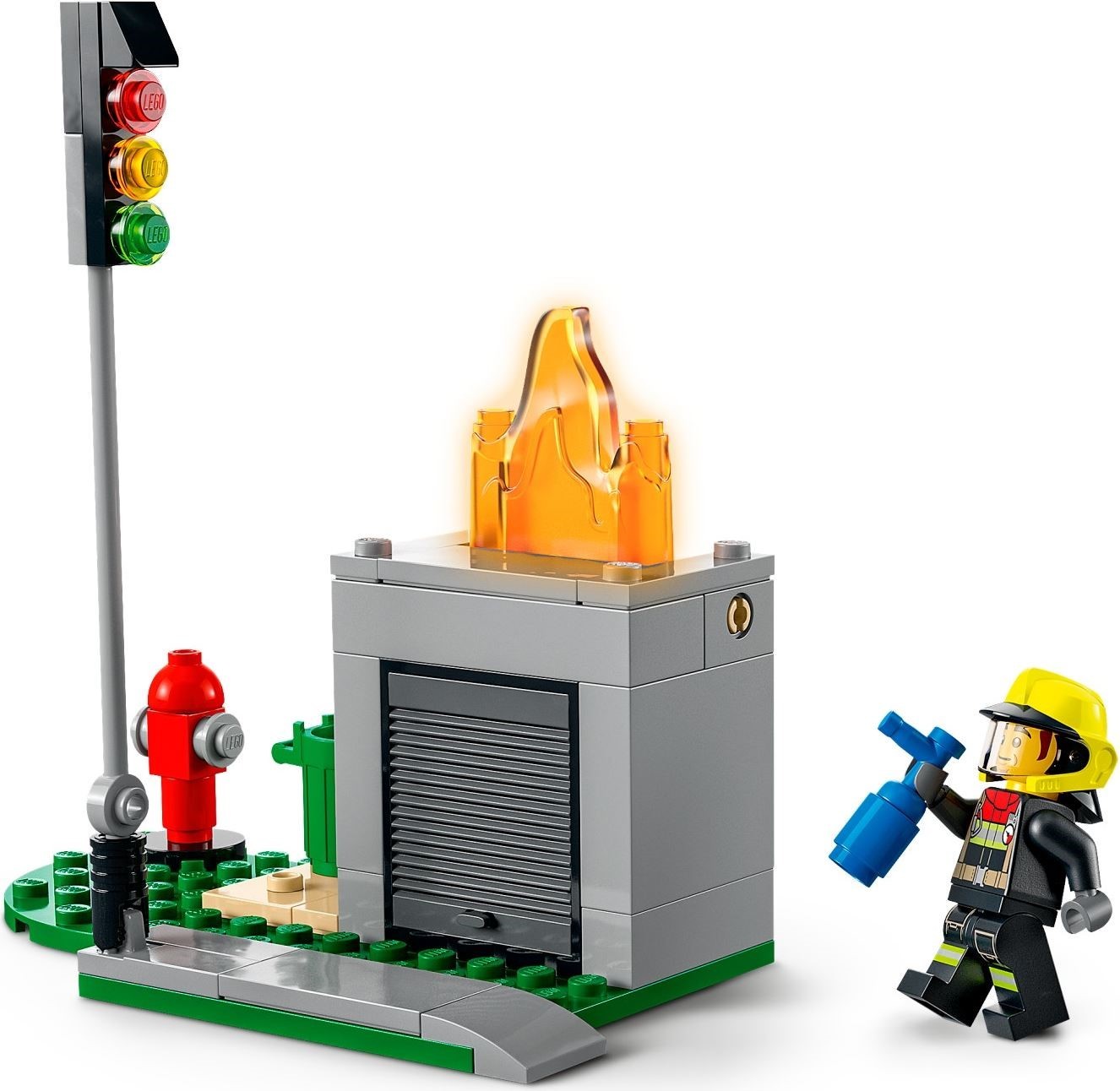 60319 - LEGO City Salvarea de incendiu si urmarirea cu motocicleta politiei