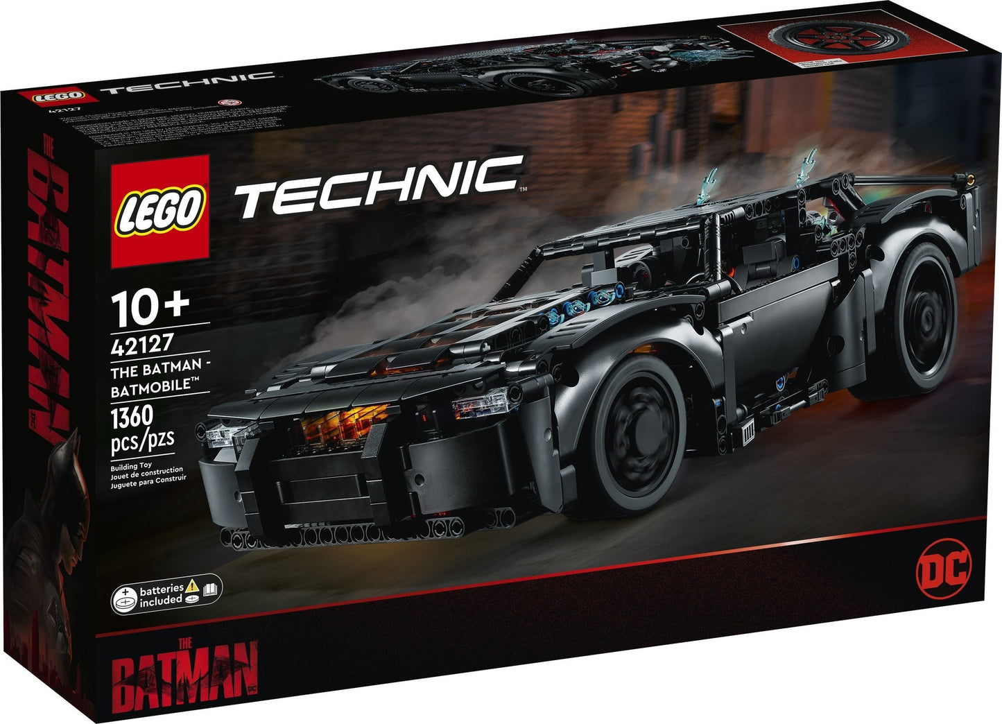 LEGO Technic: Batman-Batmobile 42127, 10 ani+, 1360 piese