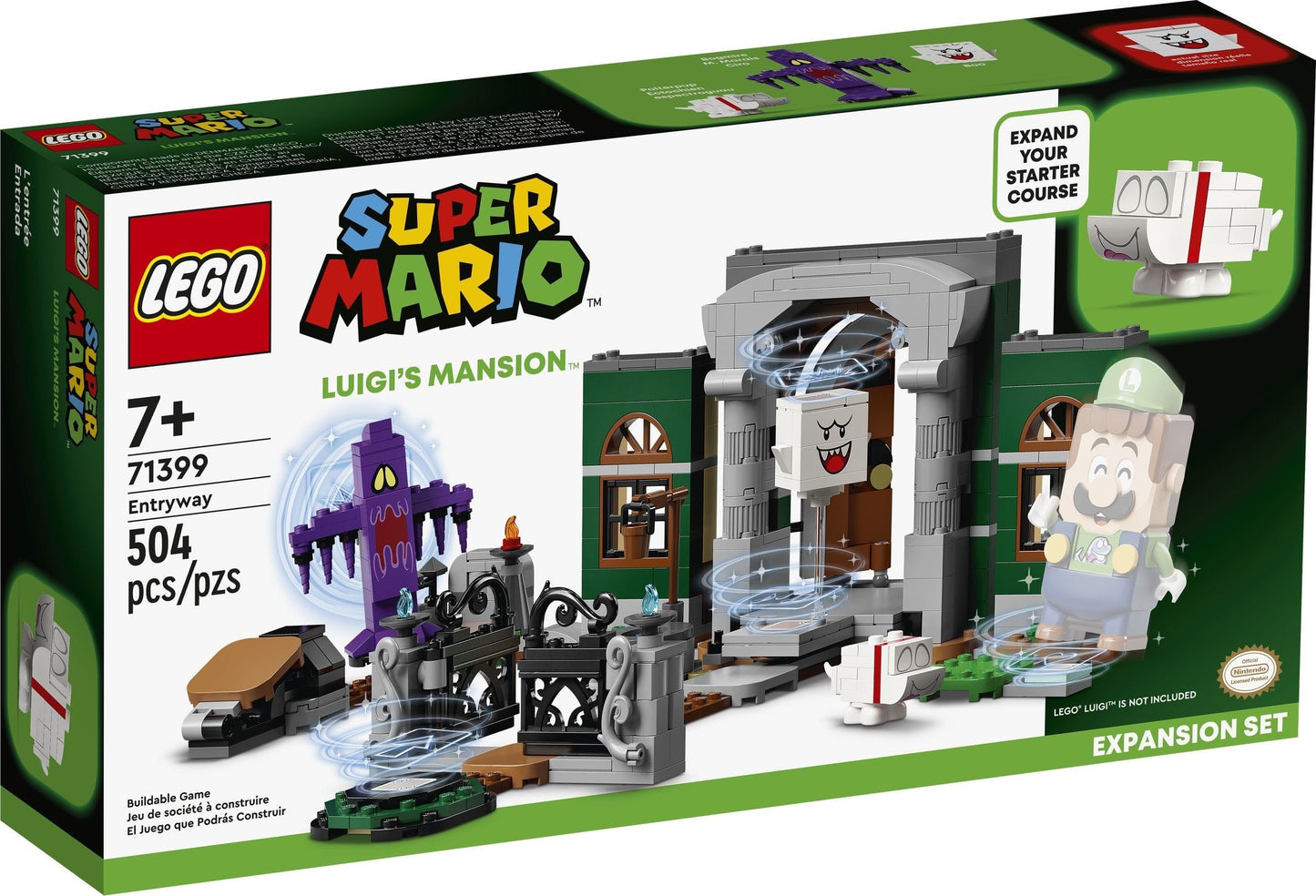 LEGO Super Mario: Intrarea in Luigi’s Mansion 71399, 7 ani+, 504 piese