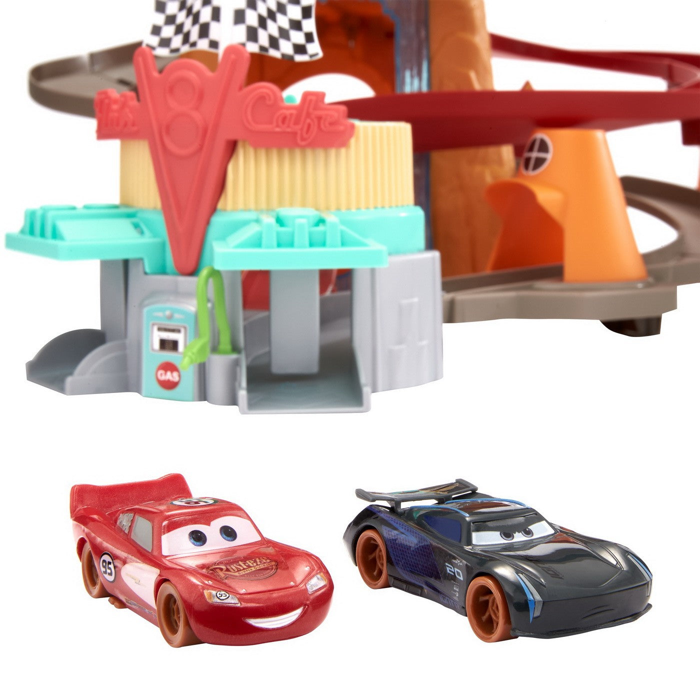 Set de joaca Disney Cars - Cursa montana Pista Radiator
