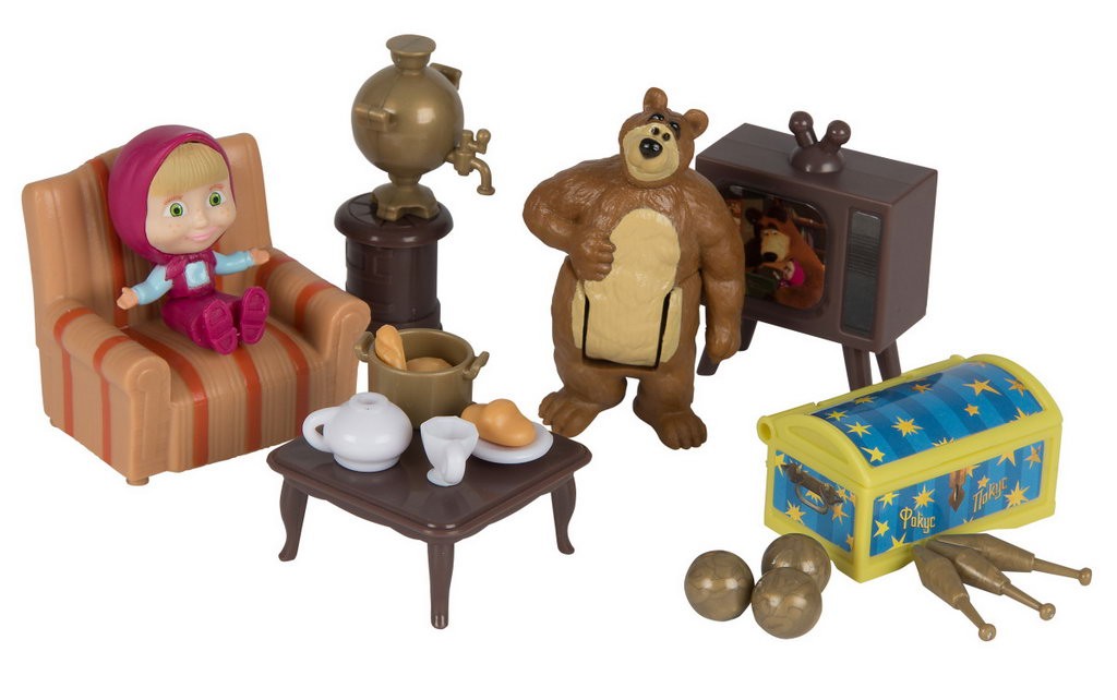 Masha and the Bear - Căsuța Ursului set de joacă cu figurine