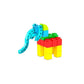 Joc de constructie creativ, Engino Qboidz 2 in 1 Multimodele (Elefant)
