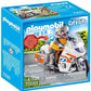 Playmobil City Life, Rescue - Motocicleta de urgenta cu lumini
