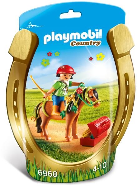Joc Playmobil Pony Farm, Ingrijitor si ponei cu floricele