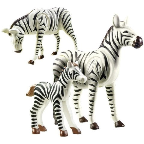 Playmobil Family Fun, Large Zoo - Zebre cu pui