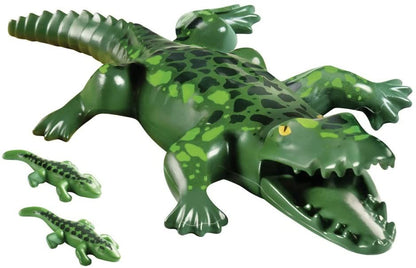 Playmobil Family Fun, Large Zoo - Aligator cu pui