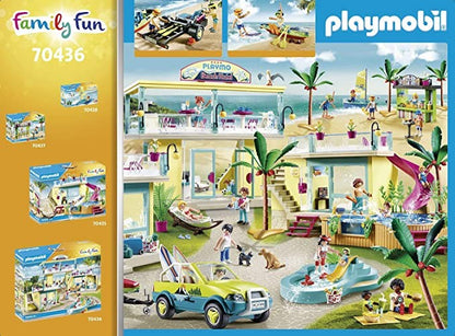 Playmobil Family Fun, Beach Hotel - Masina de plaja cu canoe