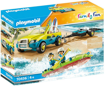 Playmobil Family Fun, Beach Hotel - Masina de plaja cu canoe