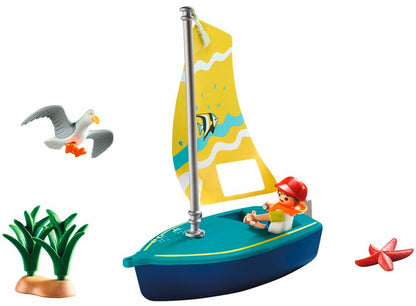 Playmobil Family Fun, Beach Hotel - Barca cu panze