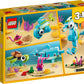LEGO® Creator 3 in 1 - Delfin si broasca testoasa 31128, 137 piese