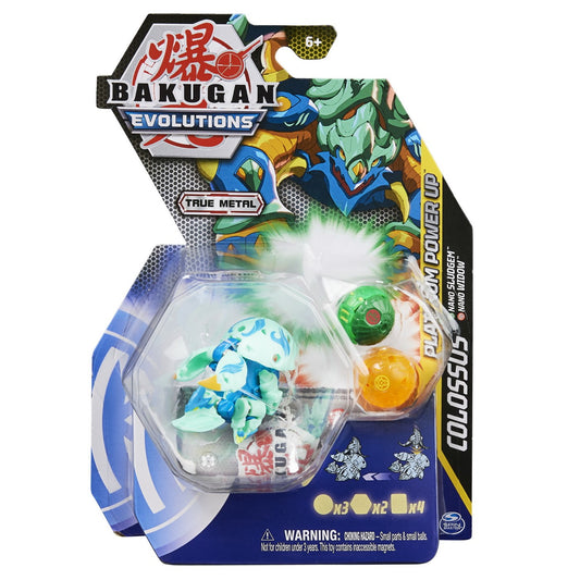 Set Figurine Bakugan Evolutions Platinum Powerup - Colossus, Sludgem si Widow