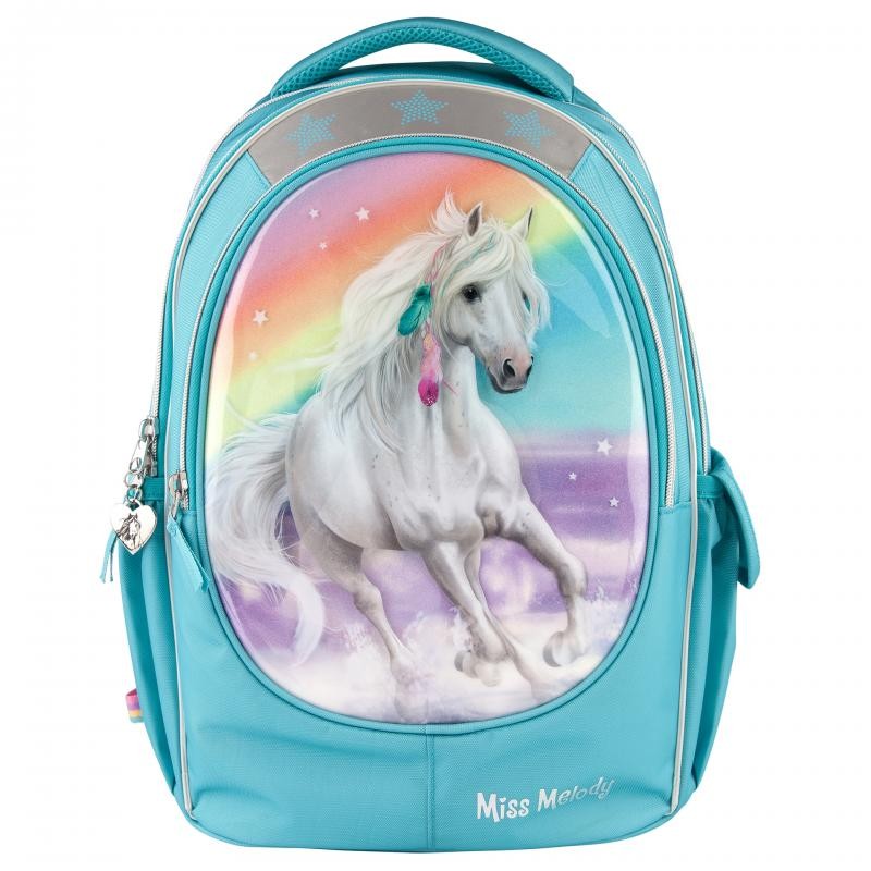 Ghiozdan pentru copii, Miss Melody Rainbow, albastru