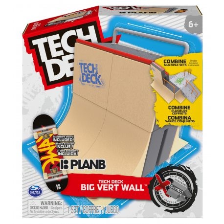 Set mini skateboard cu rampa, Tech Deck, Big Vert Wall 20134300