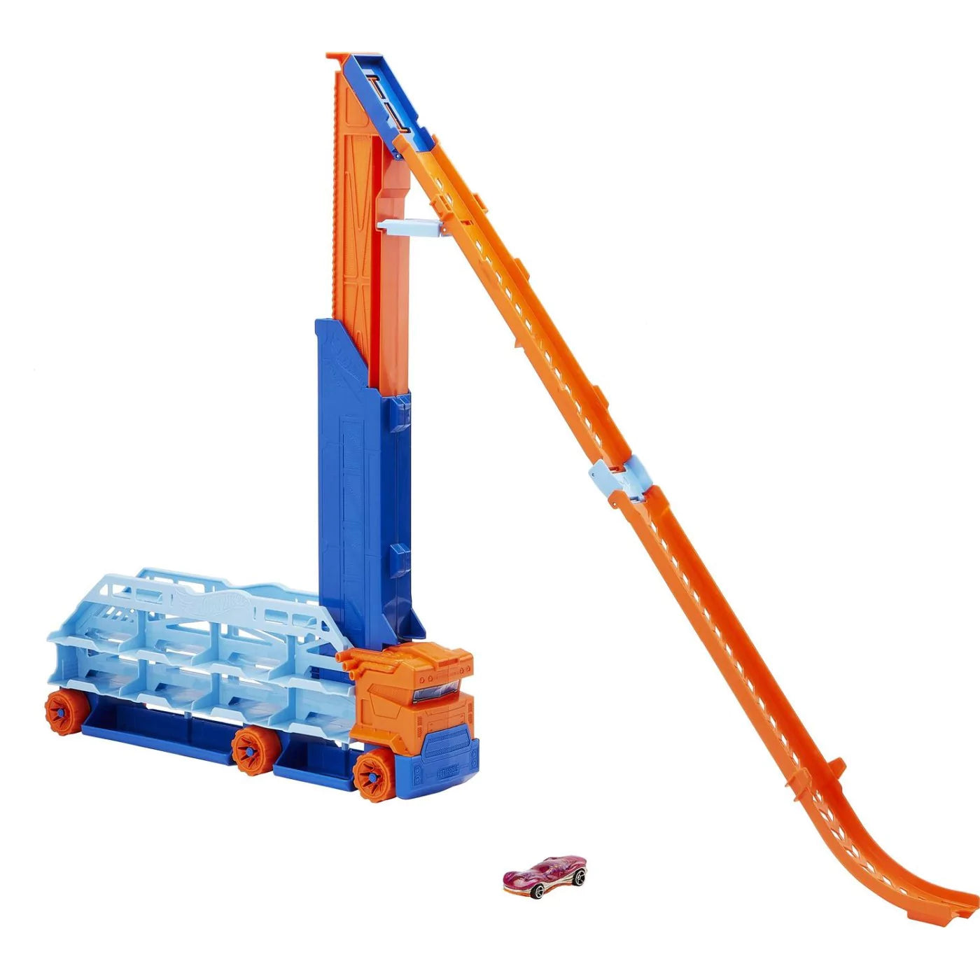 Camion si pista de masinute Hot Wheels Speed Drop Transport