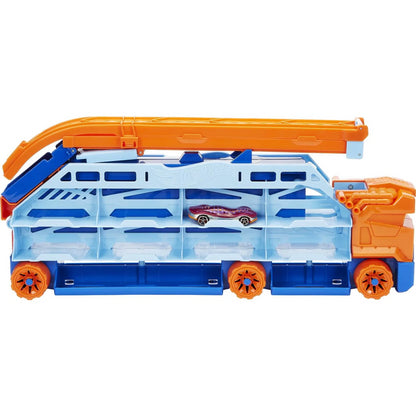 Camion si pista de masinute Hot Wheels Speed Drop Transport