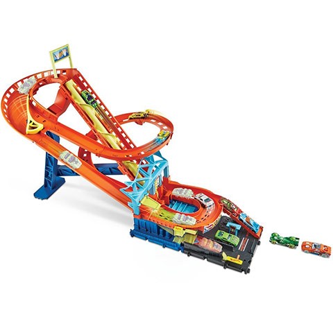 Set Pista cu masinuta Hot Wheels, Roller Coaster