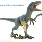 Figurina Jurassic World Dino Rivals Super Colossal Velociraptor Blue, 45 cm, Multicolor