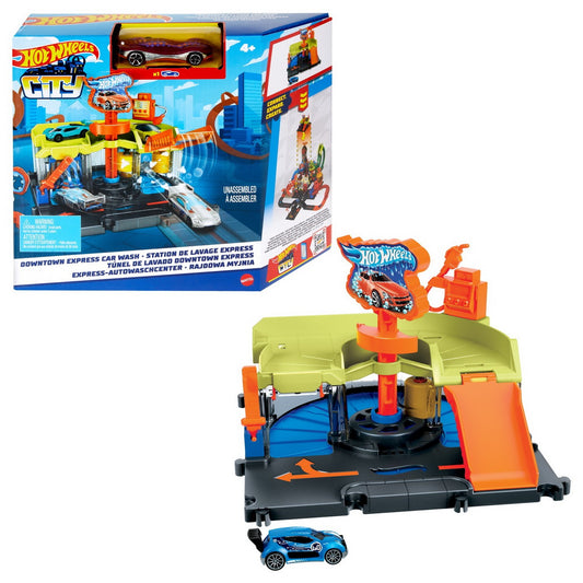 Set de joaca Hot Wheels City, Car Wash, HDR27