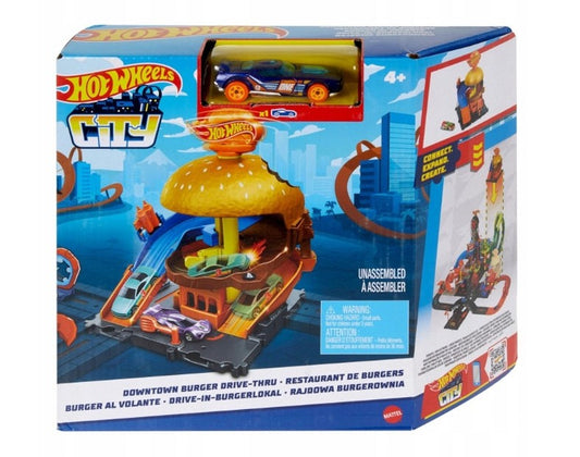 Set de joaca Hot Wheels City, Burger Drive-Thru, HDR26