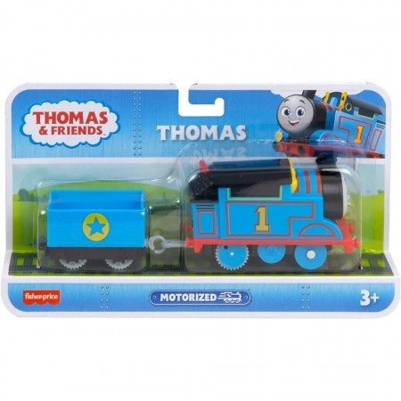 Locomotiva motorizata Thomas cu un vagon Thomas si Prietenii