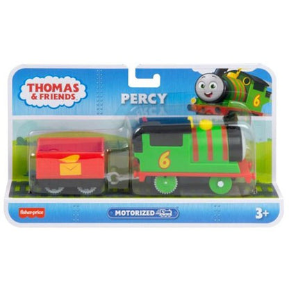 Locomotiva motorizata Percy cu un vagon Thomas si Prietenii