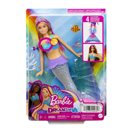 Papusa Barbie Dreamtopia - Sirena, cu lumini