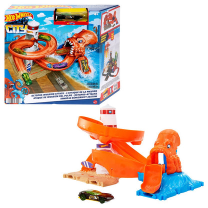 Pista Hot Wheels Octopus Invasion Attack