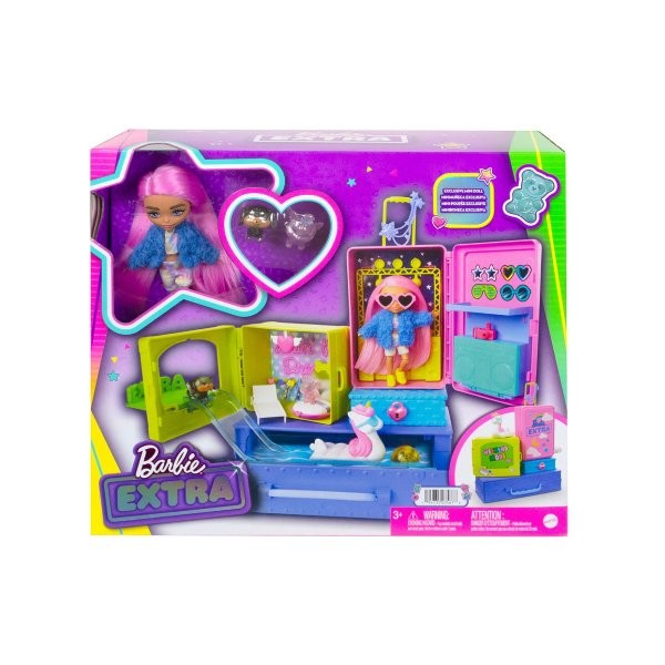 Set de joaca Papusa Barbie Extra mini Livin' in dream