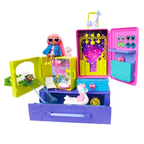 Set de joaca Papusa Barbie Extra mini Livin' in dream