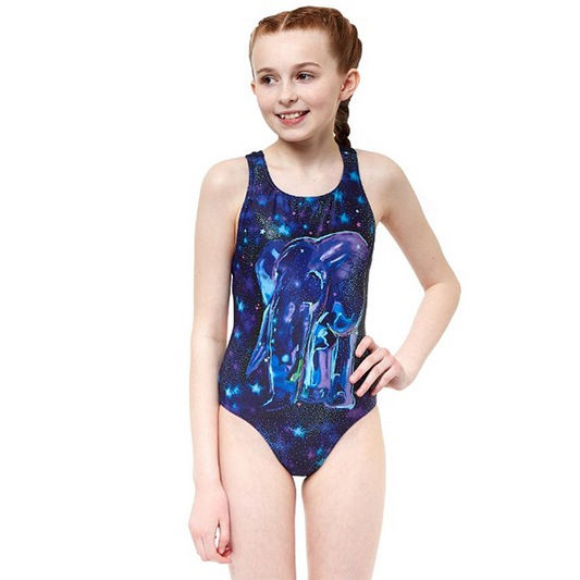 Costum inot Maru Nellie Rave Back, de antrenament sau agrement, marimea 152 cm, multicolor