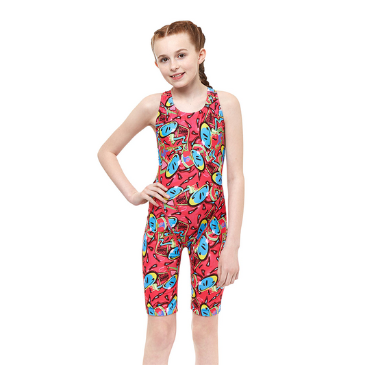 Costum inot Maru Bounce Pacer Legsuit, de antrenament sau agrement, marimea 104 cm, multicolor