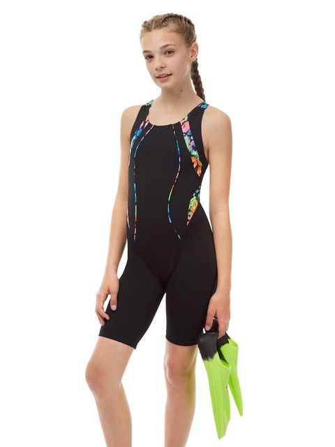 Costum inot Maru Neon Jungle Pacer Panel Legsuit, de antrenament sau agrement, marimea 152 cm